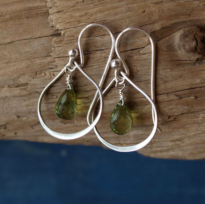 Sterling Silver Peridot Earrings