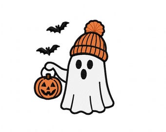 Autumn machine embroidery design, Embroidery design, Instant download, Helloween embroidery design, Helloween digital file
