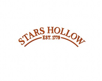 Autumn machine embroidery design, Embroidery files, Instant download, Leaf embroidery design, Stars Hollow embroidery design