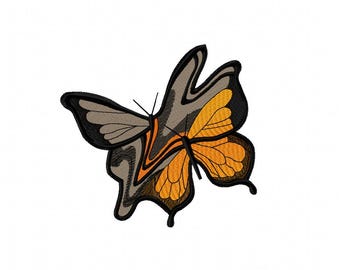 Butterfly machine embroidery design, Embroidery files, Instant download