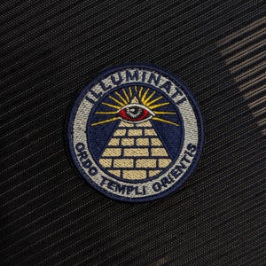 Illuminati Pyramid Patch, Ordo Templi Orientis Embroidered Patch, Eye of Providence Iron On Badge, Masonic Mystic Morale Patch, Secret Society