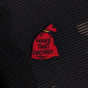 Patch bordado de dinheiro, patch termocolante de saco de dinheiro vermelho, presente motivacional para sucesso, cultura da correria, patch tático de moral, objetivo, dinheiro