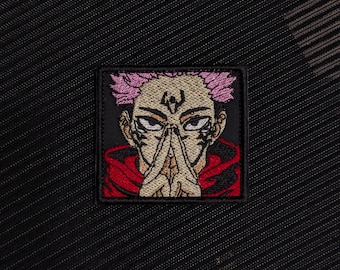 Domain Expansion Patch, Malevolent Shrine Hand Sign Badge, Cursed Markings Sorcerer Patch, King of Curses Morale Badge