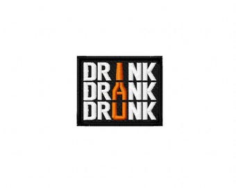 Beer Patch, Drink patch, Bar patch, Alcohol, Jacket, Machine Embroidered Patches, Hook & loop, Sew-on