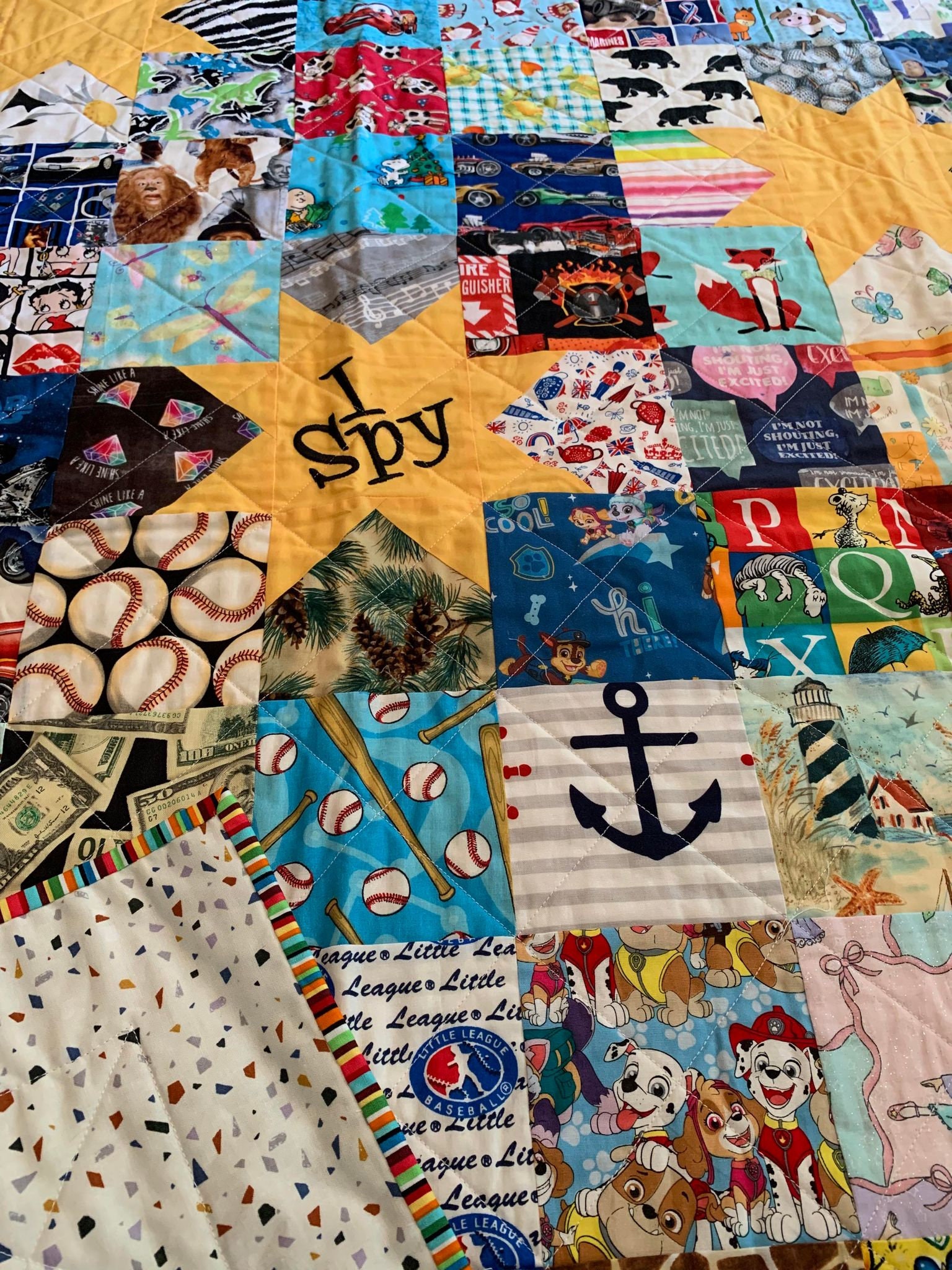 I SPY Star Quilt 41 X 50