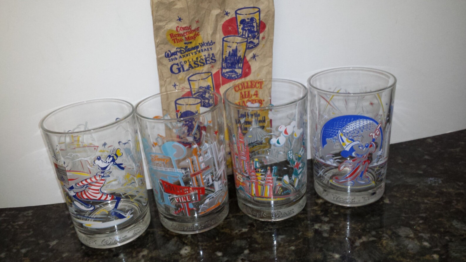 Vintage McDonalds collectible glasses complete set of Walt Etsy