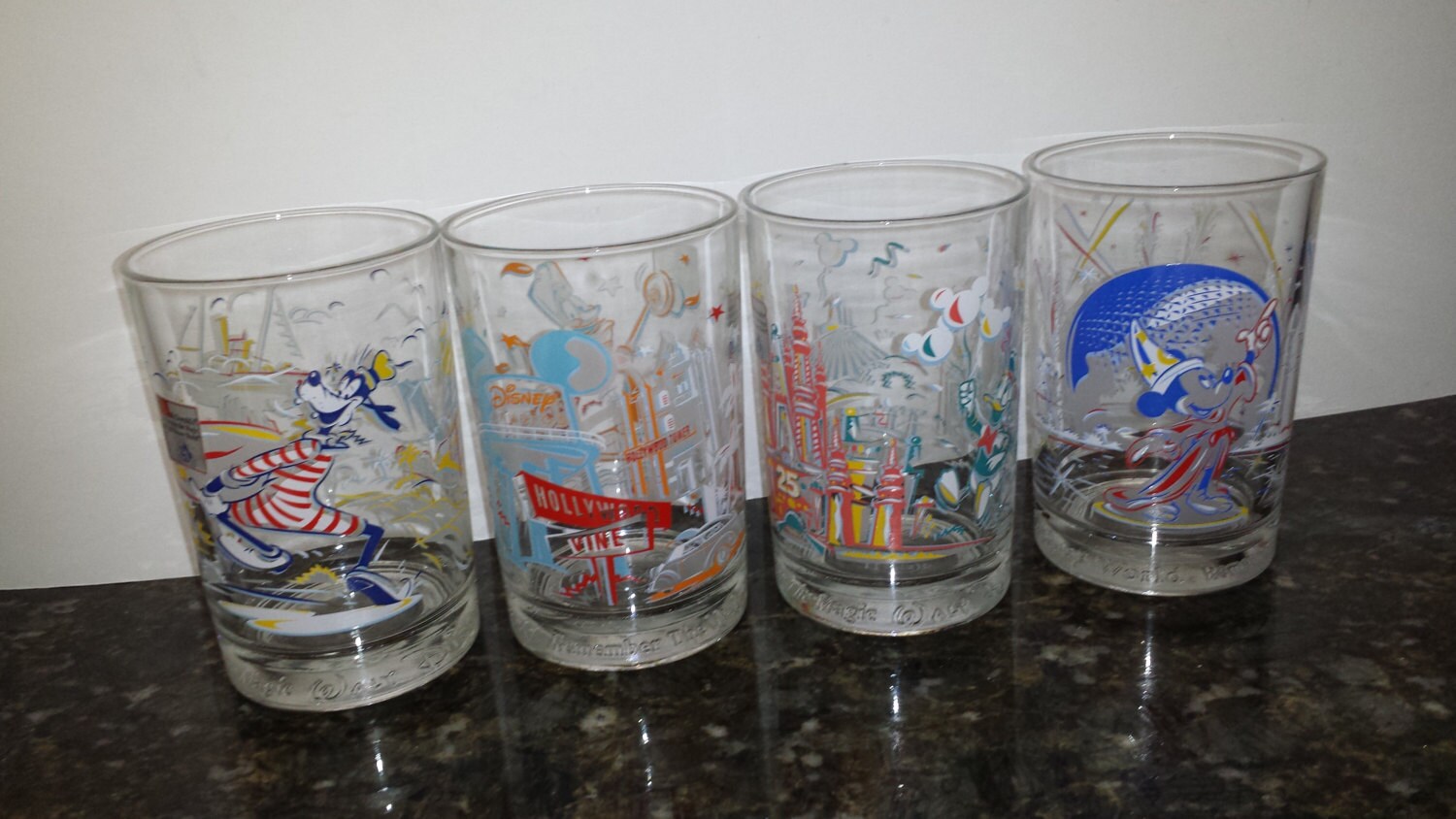 Vintage McDonalds collectible glasses complete set of Walt Etsy