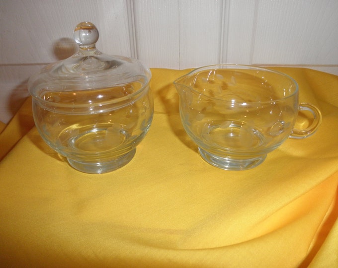 Princess House Cream and Sugar Set Etsy