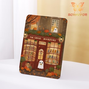 Ghostly Bookstore Kindle Case,2024 Kindle 10/11/12th,Paperwhite 6.8&quot; 7&quot;,PW 5/6/7 Personalized ,Kindle Colorsoft Case,Auto Wake/Sleep