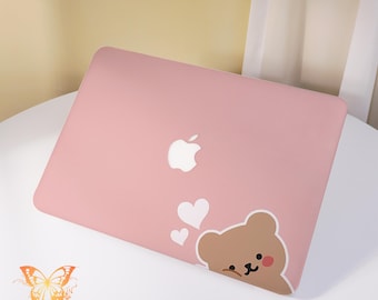 Cute Bear MacBook Case for MacBook Pro 16/15/14/13 ,Neo A18,Air 15/13/11, Ret 15/13/12,Hard Matte Protective Case,  Macbook 2026 M5