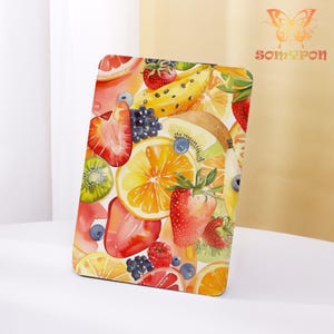 Fruit Collage Kindle Case,2024 Kindle 10/11/12th,Paperwhite 6.8&quot; 7&quot;,PW 5/6/7 Personalized ,Kindle Colorsoft Case,Auto Wake/Sleep
