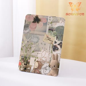 Nostalgic Scrapbook Kindle Case,2024 Kindle 10/11/12th,Paperwhite 6.8&quot; 7&quot;,PW 5/6/7 Personalized ,Kindle Colorsoft Case,Auto Wake/Sleep