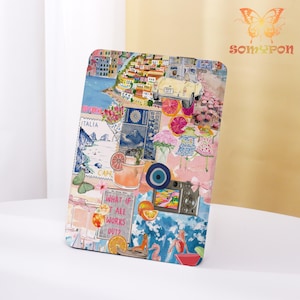 Collage Voyage Kindle Case,2024 Kindle 10/11/12th,Paperwhite 6.8&quot; 7&quot;,PW 5/6/7 Personalized ,Kindle Colorsoft Case,Auto Wake/Sleep