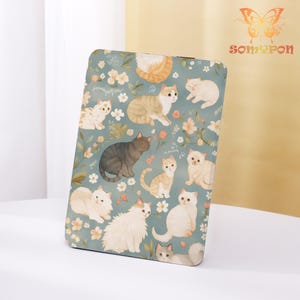 Cute Cats Kindle Case,2024 Kindle 10/11/12th,Paperwhite 6.8&quot; 7&quot;,PW 5/6/7 Personalized ,Kindle Colorsoft Case,Auto Wake/Sleep