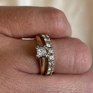 Diamond solitaire ring (1+ carat) Size 54