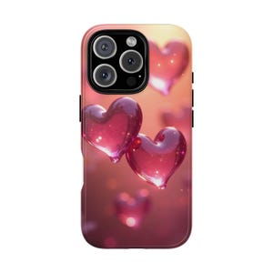 Heart-Shaped Phone Case - Cute Gift for Valentine&#39;s Day, Love-themed Accessory, Stylish Tech Case, Heart Aesthetic