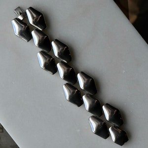 Vintage 1970s RARE Kim Naver for George Jensen Modernist bracelet Design 250