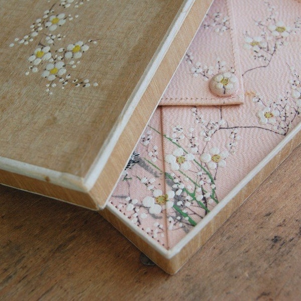 RESERVED /// vintage CHERRY BLOSSOM 1950s case