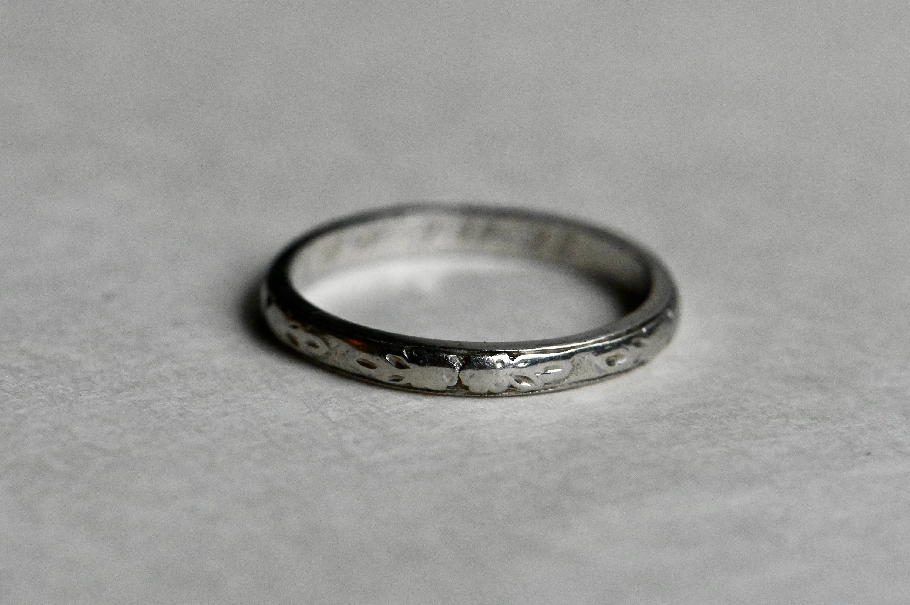 Art Deco Wedding Band