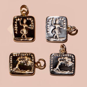 ALWAYS HAPPY Cachet Collection Victorian reversible wax seal charm or ring Ballerina, joy, under pressure, tree image 1