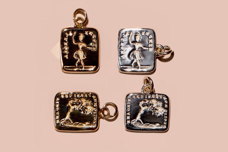 ALWAYS HAPPY Cachet Collection Victorian reversible wax seal charm or ring Ballerina, joy, under pressure, tree image 1