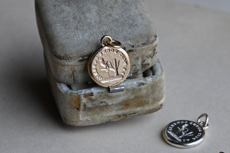 WISDOM Cachet Collection Victorian reversible wax seal charm or ring wisdom, experience, owl, pleasure, lessons image 5