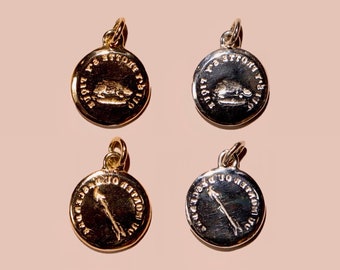 CHOICE AND CONSEQUENCE ∙ Cachet Collection Victorian reversible wax seal charm or ring ∙ hedgehog, impunity, arrow, up and down