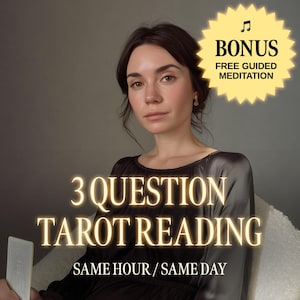 3 Question Tarot Reading | Same Hour, Same Day | In-Depth Tarot Cards Reading |  Detailed Guidance on Love, Career, Future
