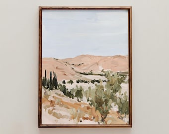 Arizona Desert Wall Art, Cowboy Home Decor, Southwestern Boho Landscape Print (Printable)