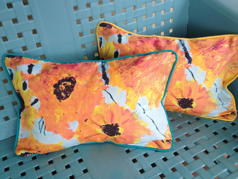 Turning Paintings into Pillows One x1 CUSTOM Decorative Etsy