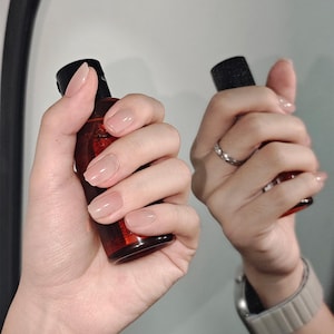 Nail Art,Nail Polish,Handmade Nail,Nail Press On,flesh-colored nail,nail design,gift for her