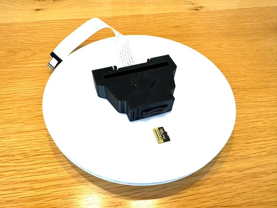 Micro SD card holder for DIN rail, DIN Rail 35, electrical installation, control cabinet gadgets, Loxone, Smart Home