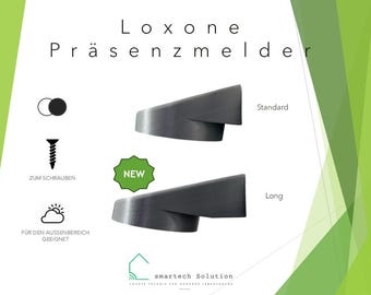 Soporte de pared exterior Loxone para detectores de presencia – Carcasa impresa en 3D en blanco o antracita | Resistente a la intemperie | Para modelos AIR y TREE