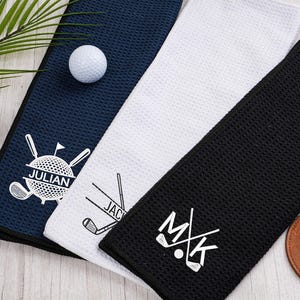 Custom Embroidered Golf Towel: Personalized Microfiber Gift