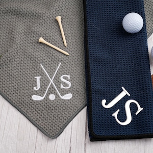Regalo per il papà, asciugamano da golf ricamato, regali per lo sposo, asciugamano da golf, asciugamano da golf con monogramma personalizzato, asciugamano da golf personalizzato, regalo per lui