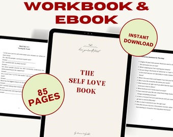 Self Love eBook, Self Love Workbook, Digital Self Love Journal, Self Love Book & Worksheets, Self Love Worksheet Journal