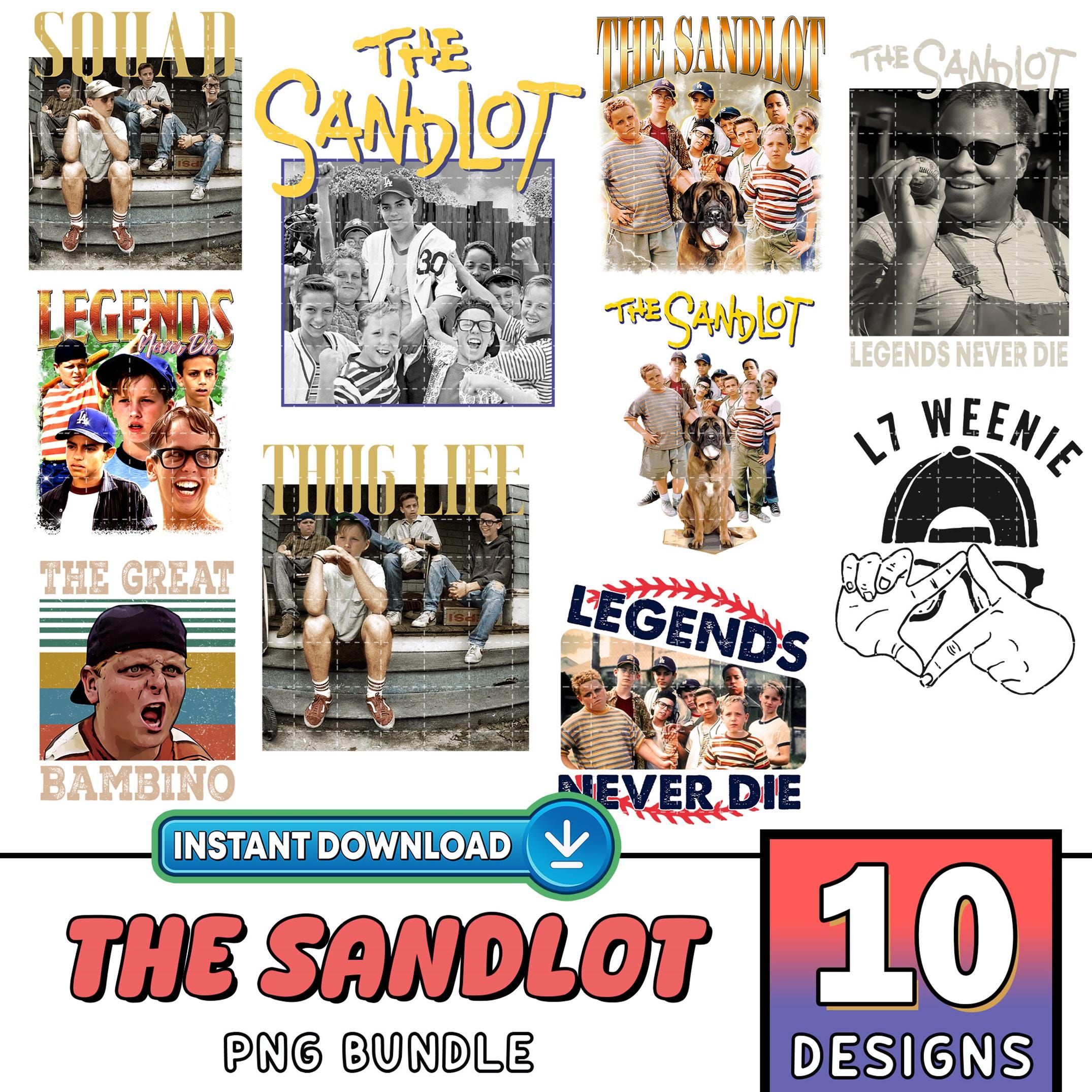 The Sandlot Png Bundle, Thug Life Sandlot Baseball Legends Never Die Png, Sandlot Great Bambino Digital Download, The Sandlot Png Download