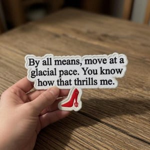 Parche bordado de Miranda Priestly, parche de El diablo viste de Prada, regalo de película de Fashion Boss para mujeres