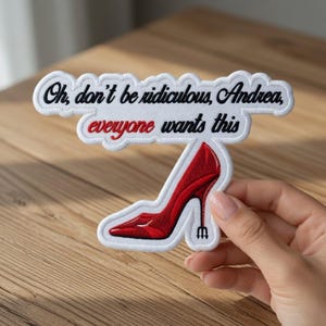 Thats All Embroidered Miranda Priestly Patch, The Devil Wears Prada Patch, Fashion Boss Movie Gift For Womens