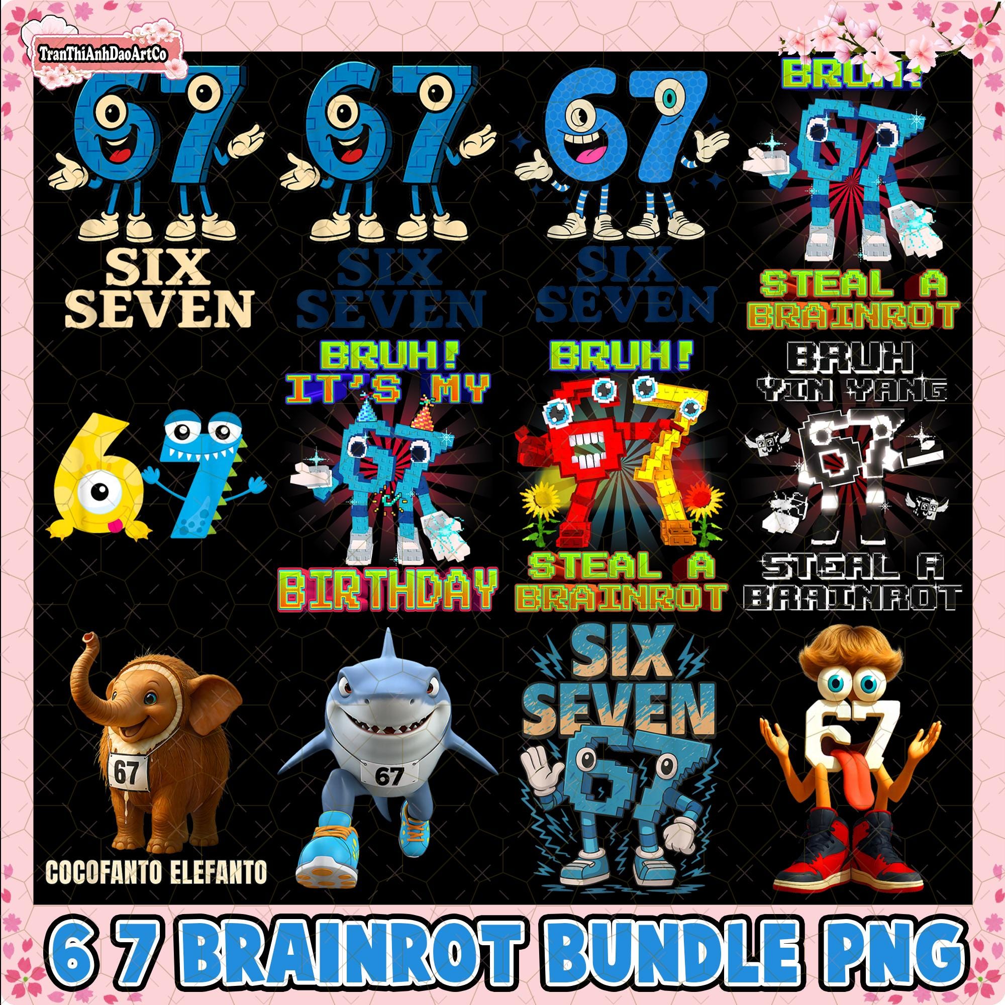 コレクター向けブレイン6種セット コレクター向けブレイン6種セット Brainrot gifts - Etsy 日本