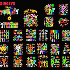 20+ Incredibox Sprunki Beats PNG Bundle, Sprunki Beats, Sprunki Team Png, Sprunki Team Png, Gaming Png, Design für Shirt