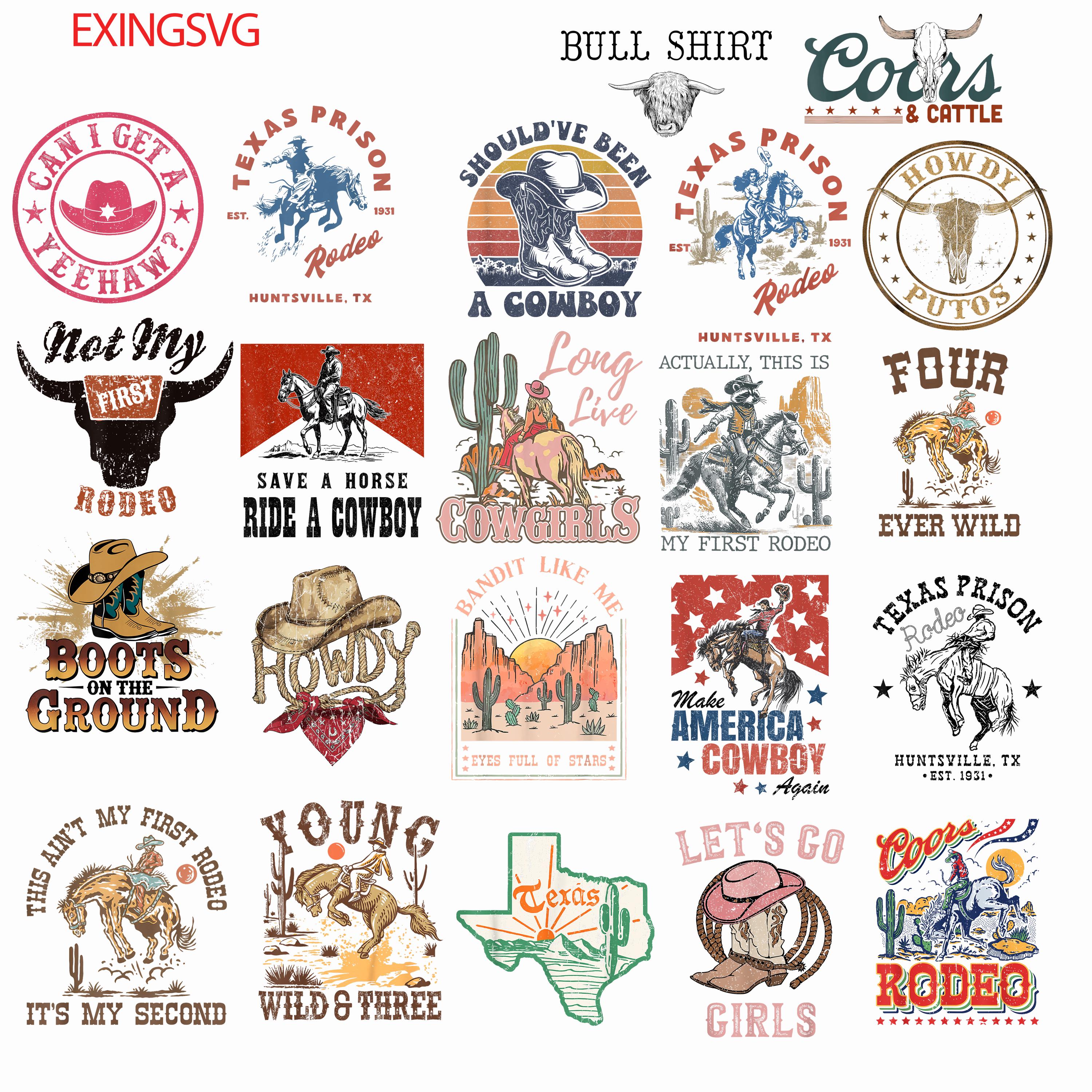 20+ Cowboy Bundle PNG, Western PNG, Cowboy Sublimation Designs, Cowgirl PNG, Western Sublimation, Png Cliparts, Western Sublimation Png