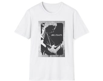 Vintage Mark Knopfler Concert Tee: Dire Straits Retro Festival T-Shirt
