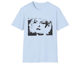 Camiseta gráfica de Debbie Harry Blondie: diseño de arte pop retro