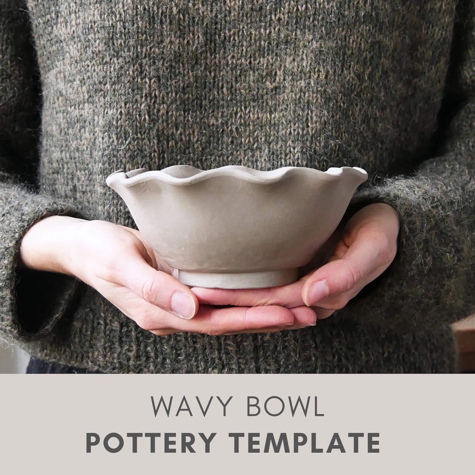 Wavy Bowl Pottery Template | Slab Building Tutorial | Ceramic Tools ...