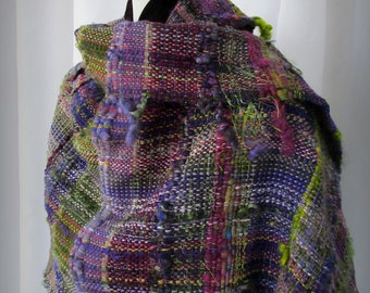 Hand Woven Textured Art Yarn Wrap