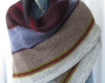 Knitted Triangular Shawl