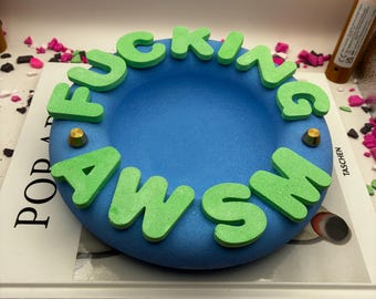 Stone Cast Doughnut Tray - Blue & Green Catch All