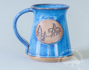 Handmade Trail Rider mug, trail riding, equestrian mug, equestrian gift, equine mug