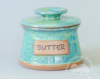 Butter crock, French butter keeper, stonewear butter jar